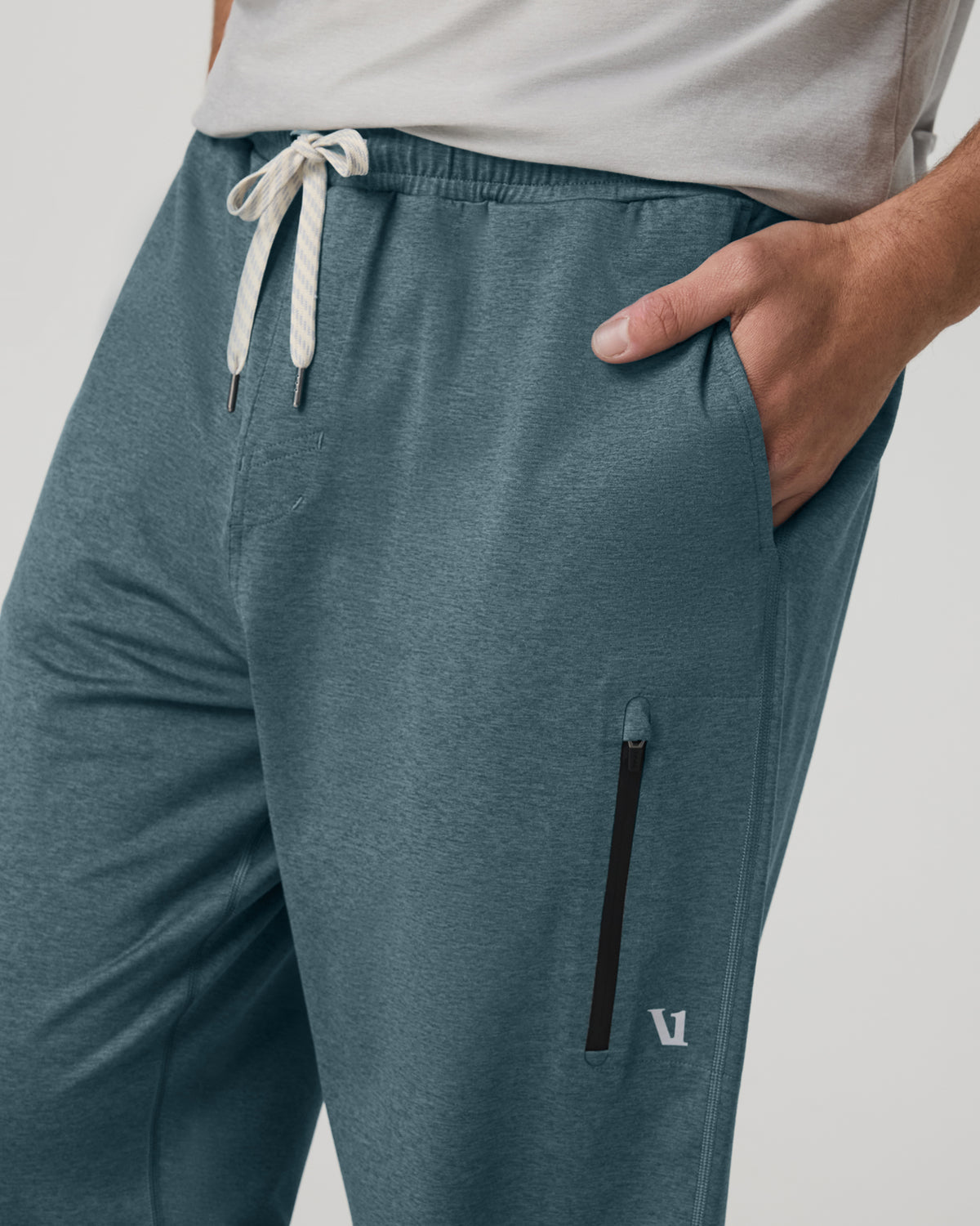 Vuori Men's Sunday Performance Sweatpant Blue Sea Heather