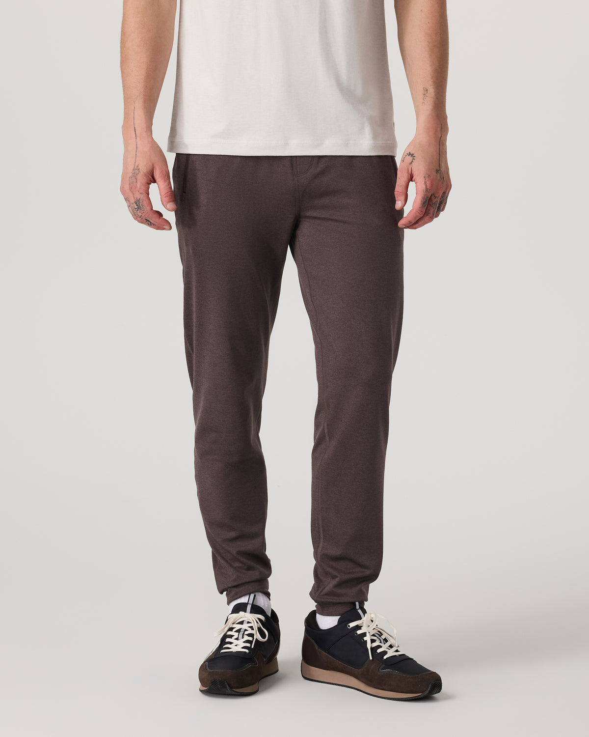 Vuori Men's Ponto Performance Jogger 30" Sangria Heather