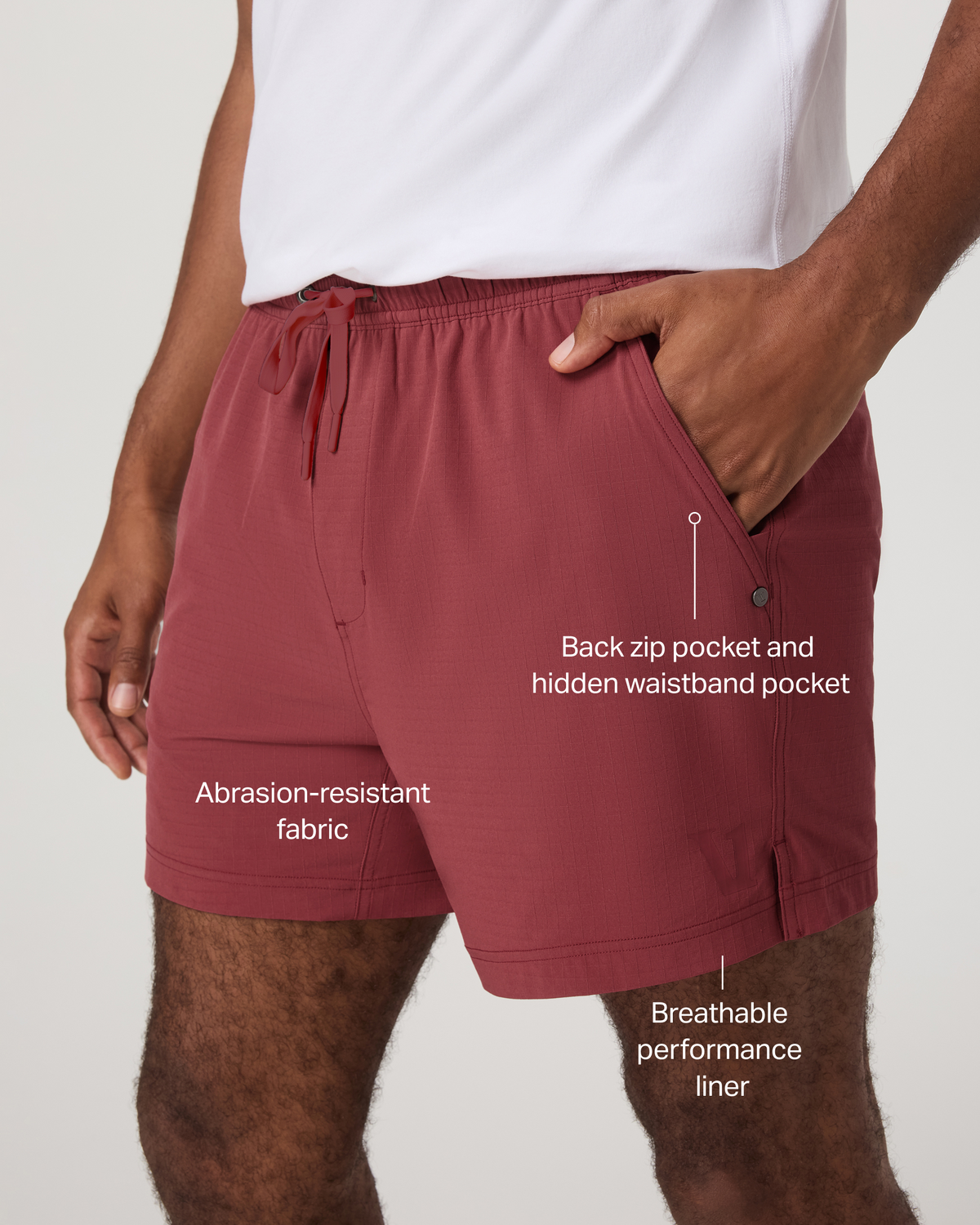 Vuori HardKore Short Lined 5" Men's Fire Performance Shorts