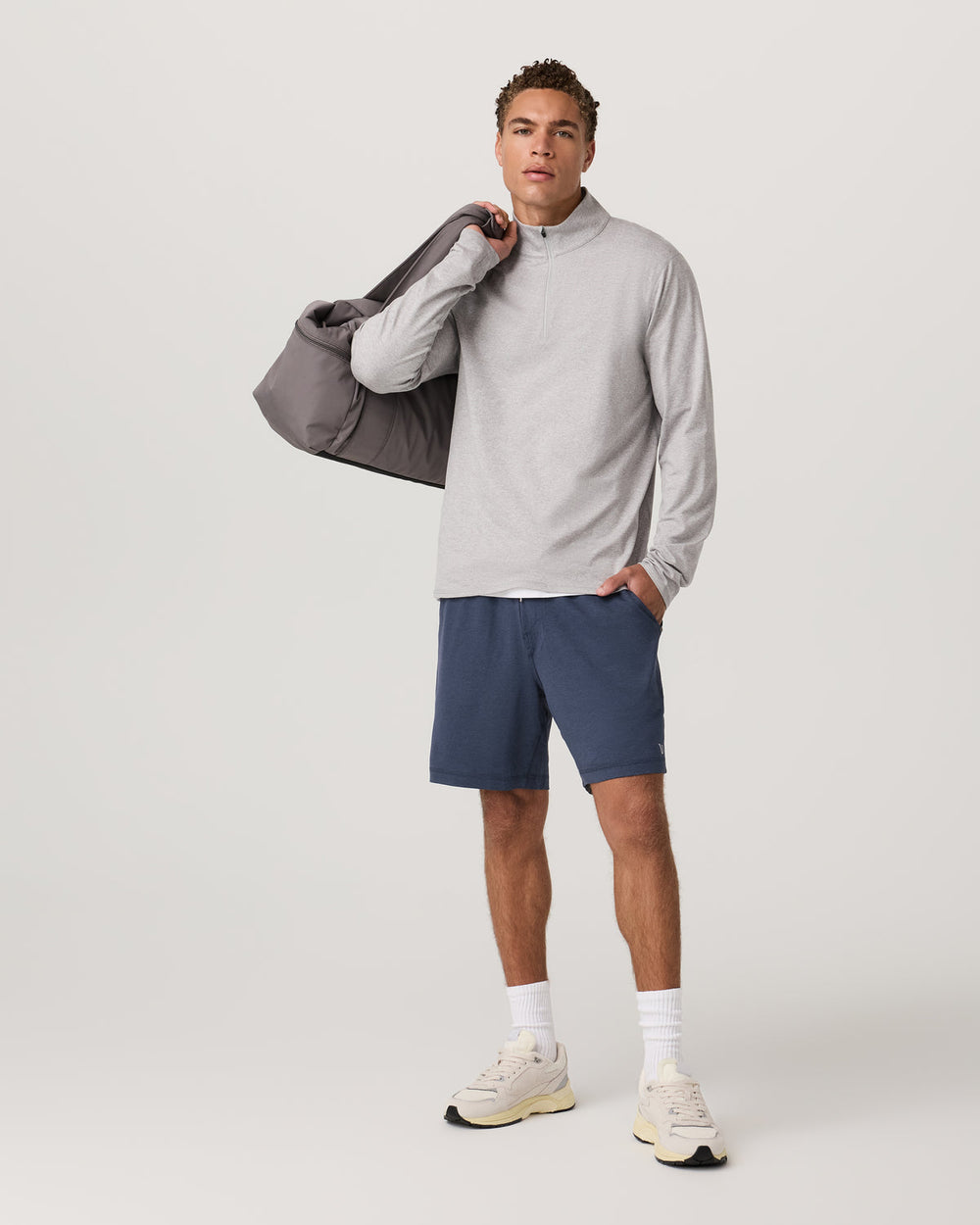 Vuori Ponto Performance Short 7" Men's Azure Heather Shorts