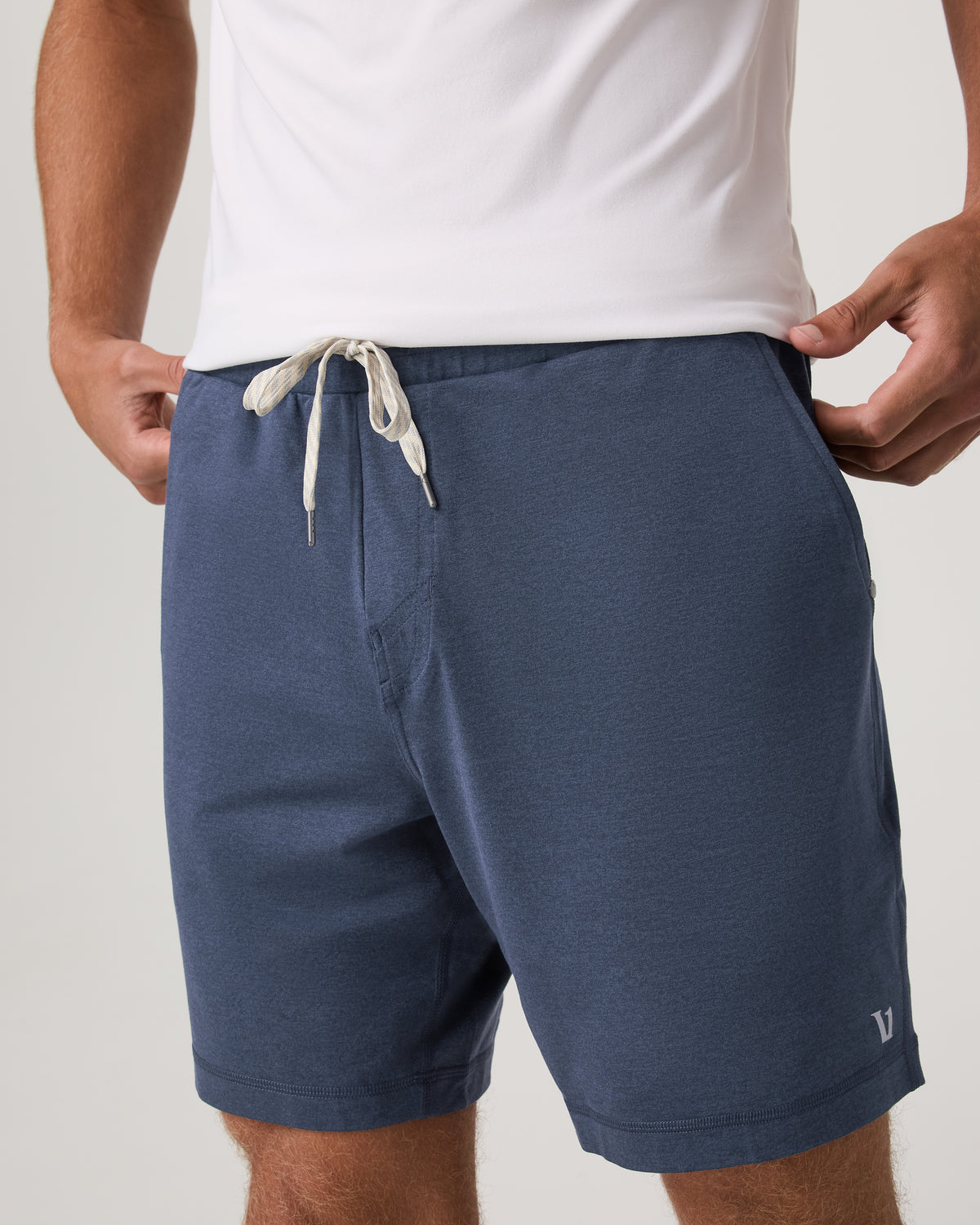 Vuori Ponto Performance Short 7" Men's Azure Heather Shorts