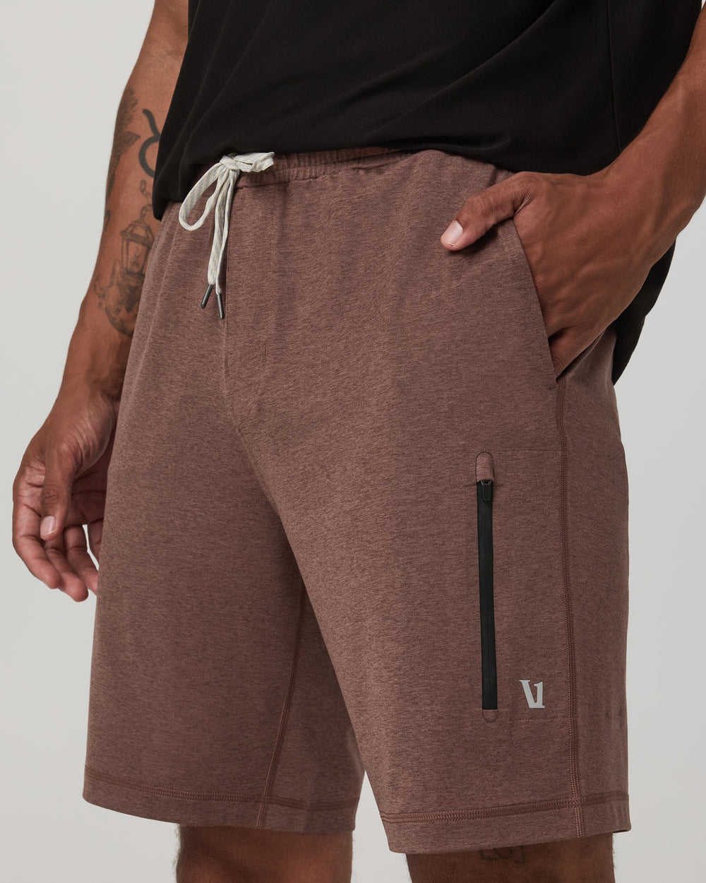 Vuori Sunday Performance Short 8" Men's Sable Heather Shorts