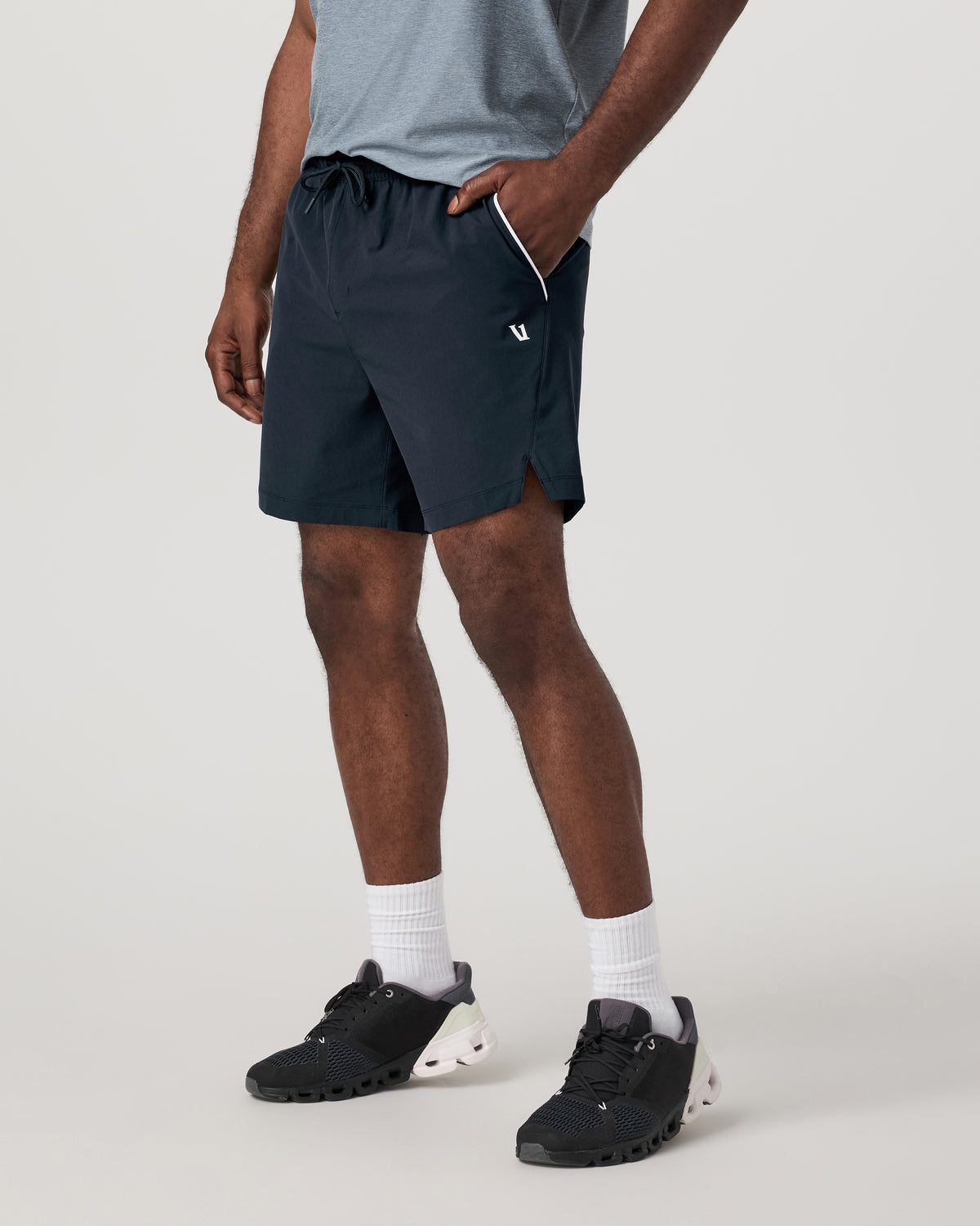 Vuori Crosscourt Short Unlined 7" Men's Navy Tennis Shorts