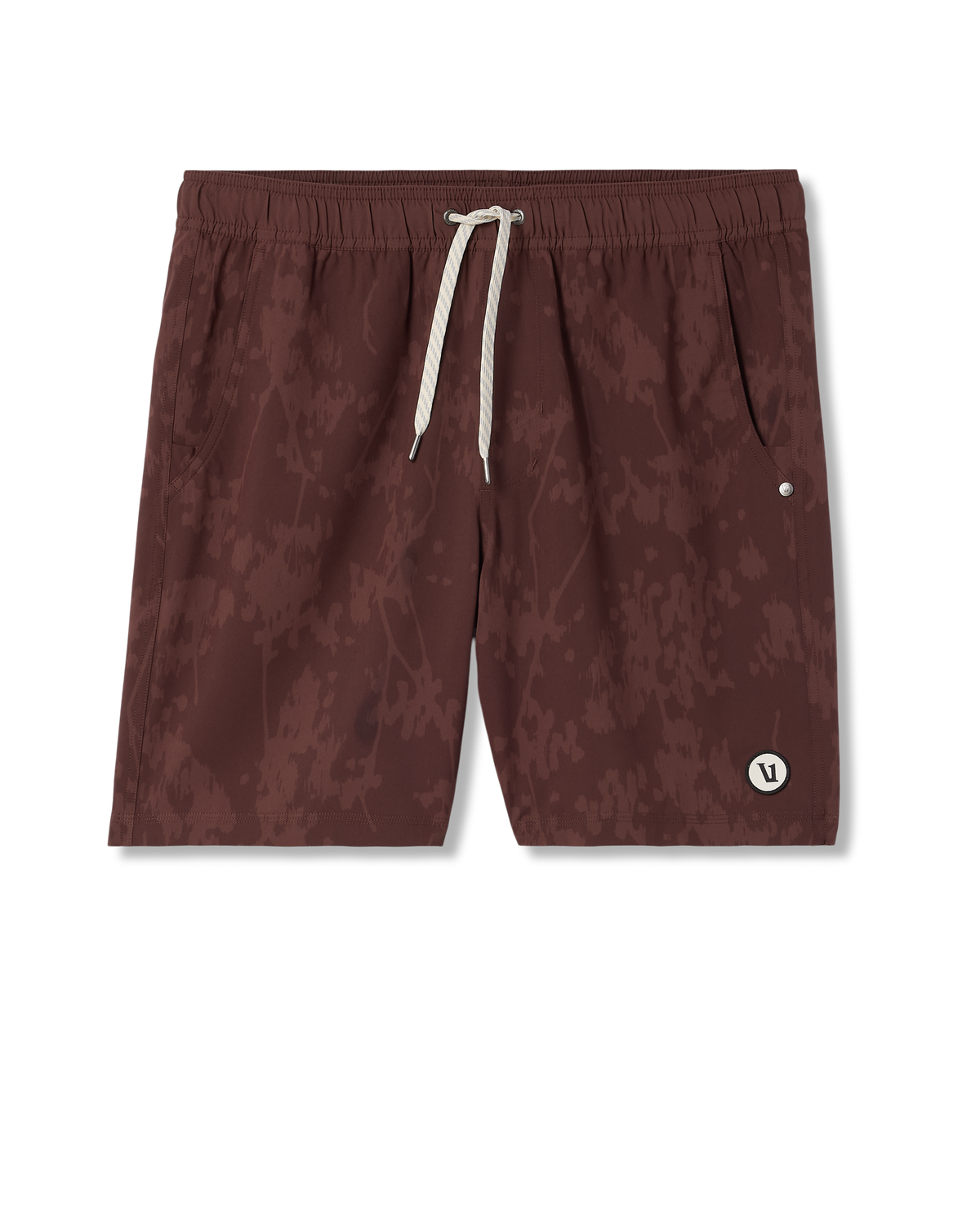 Vuori Kore Short Lined 7" Men's Dark Burnt Sienna Earth Shorts