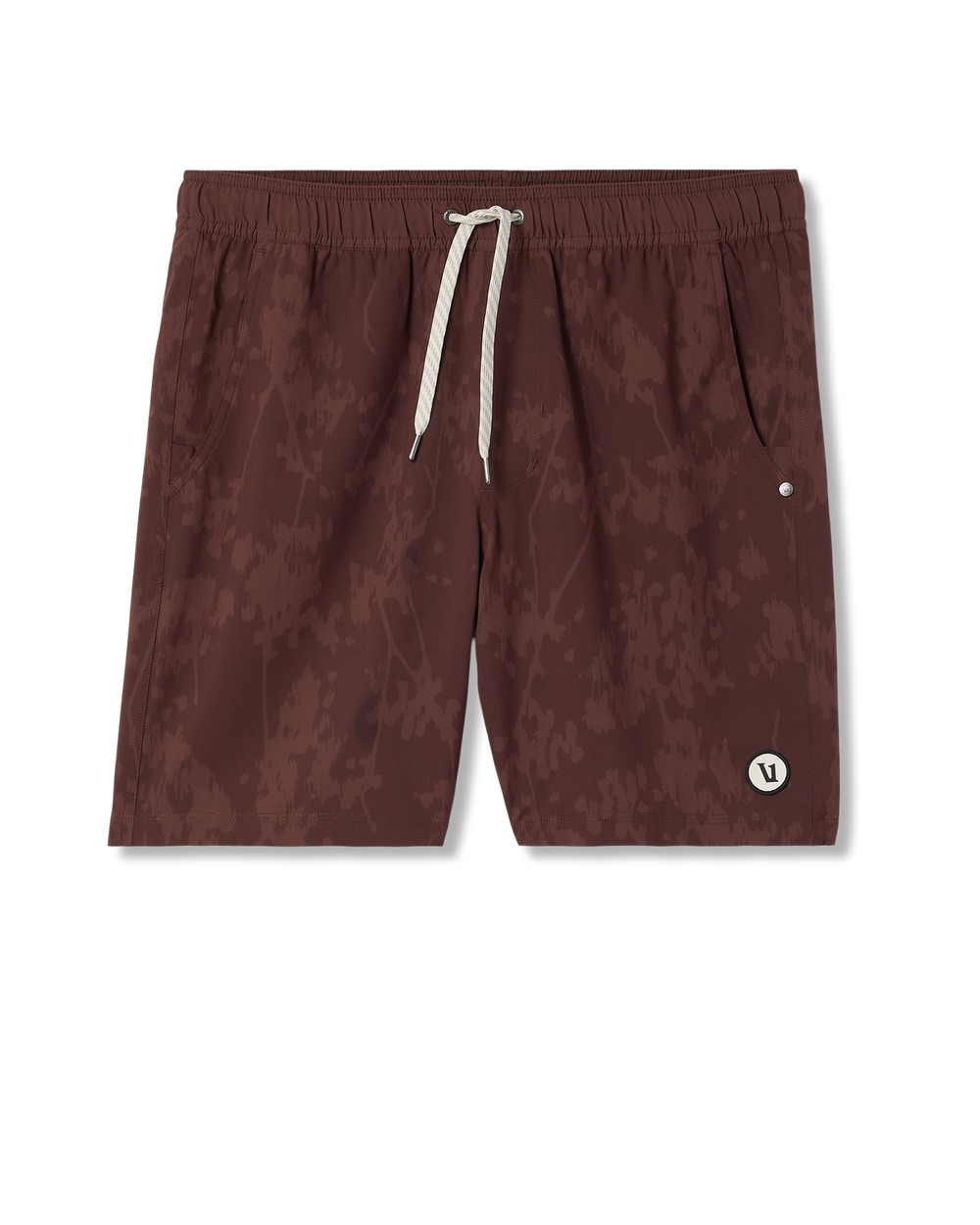 Vuori Kore Short Lined 7" Men's Dark Burnt Sienna Earth Shorts