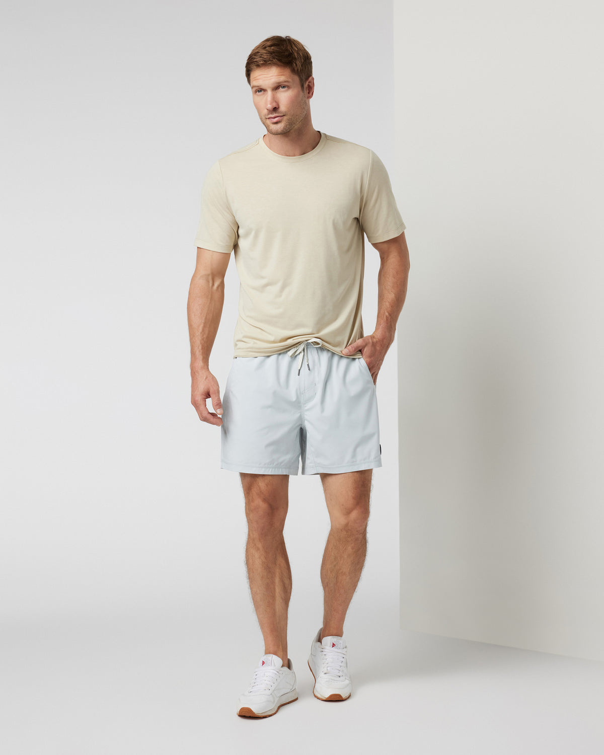 Vuori Kore Short Lined 5" Men's Sky Grey Athletic Shorts
