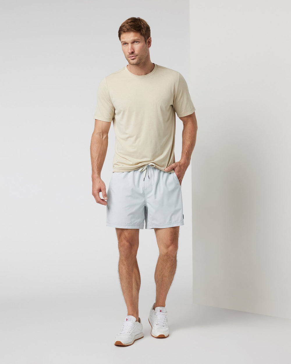 Vuori Kore Short Lined 5" Men's Sky Grey Athletic Shorts
