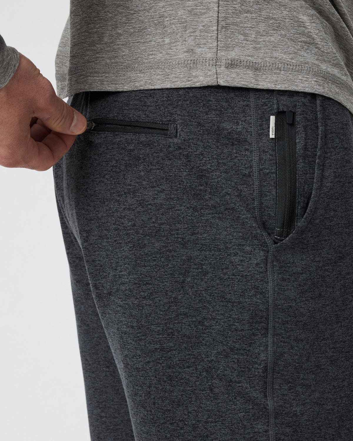 Vuori Ponto Short Men's Charcoal Grey Jogger Shorts