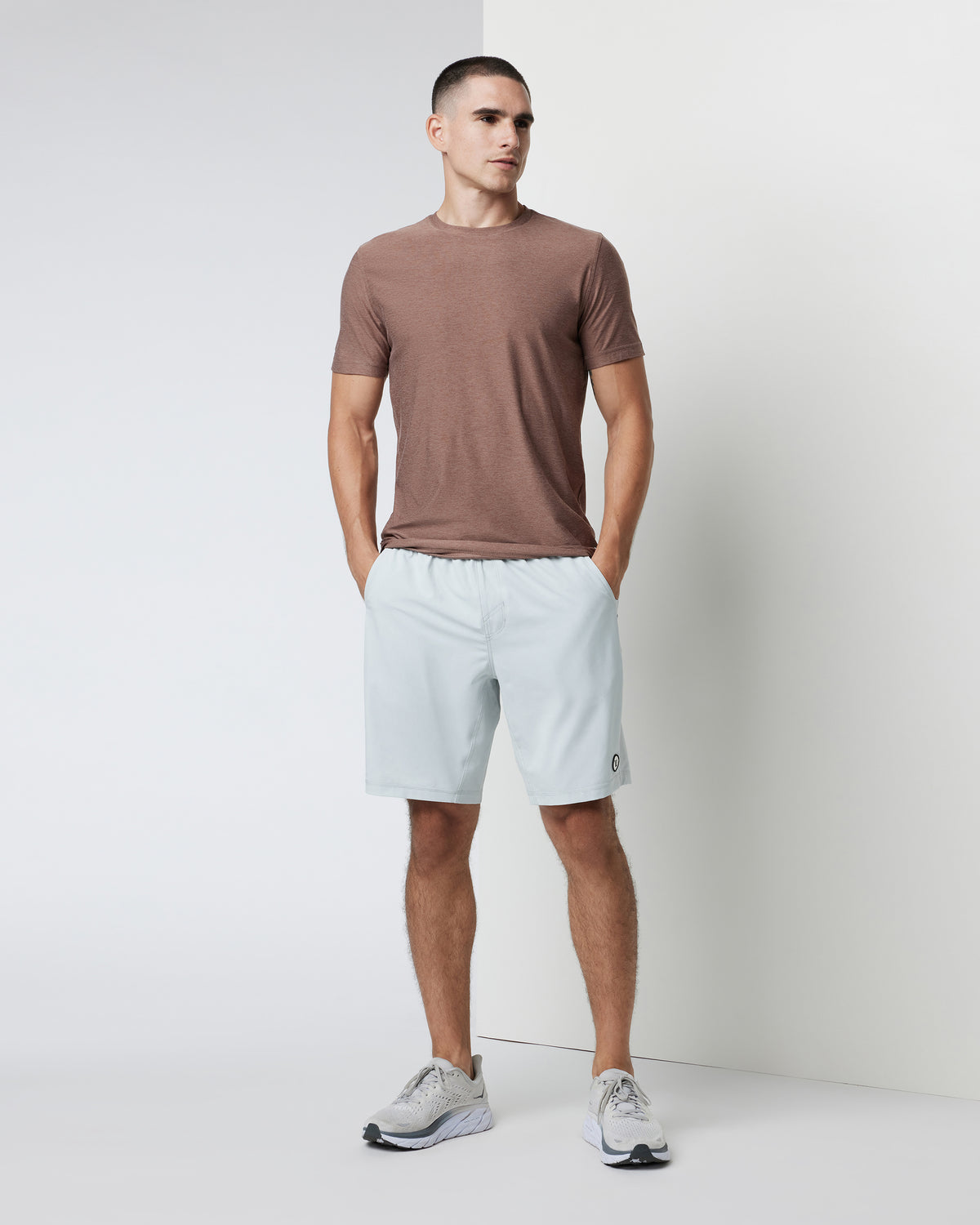 Vuori Kore Short Lined 9" Men's Sky Grey Athletic Shorts