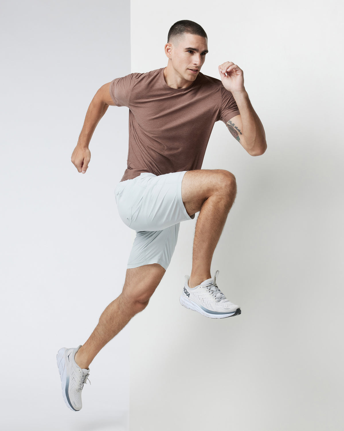 Vuori Kore Short Lined 9" Men's Sky Grey Athletic Shorts
