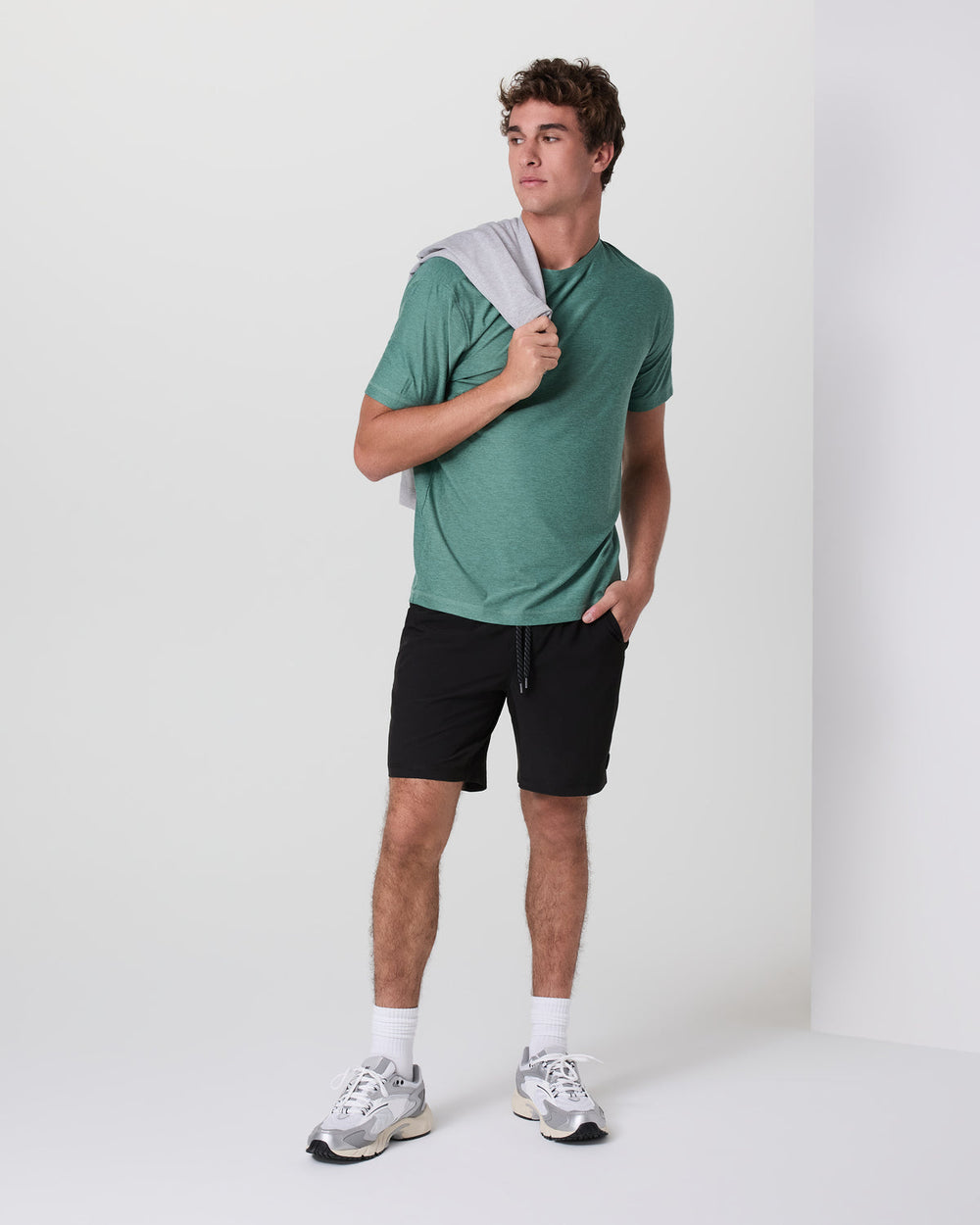 Vuori Kore Short Lined 7" Men's Black Tonal Athletic Shorts