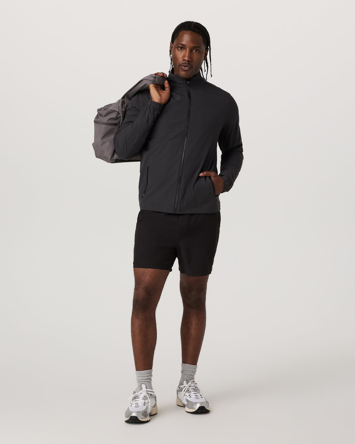 Vuori Kore Short Lined 5" Black Tonal Athletic Shorts