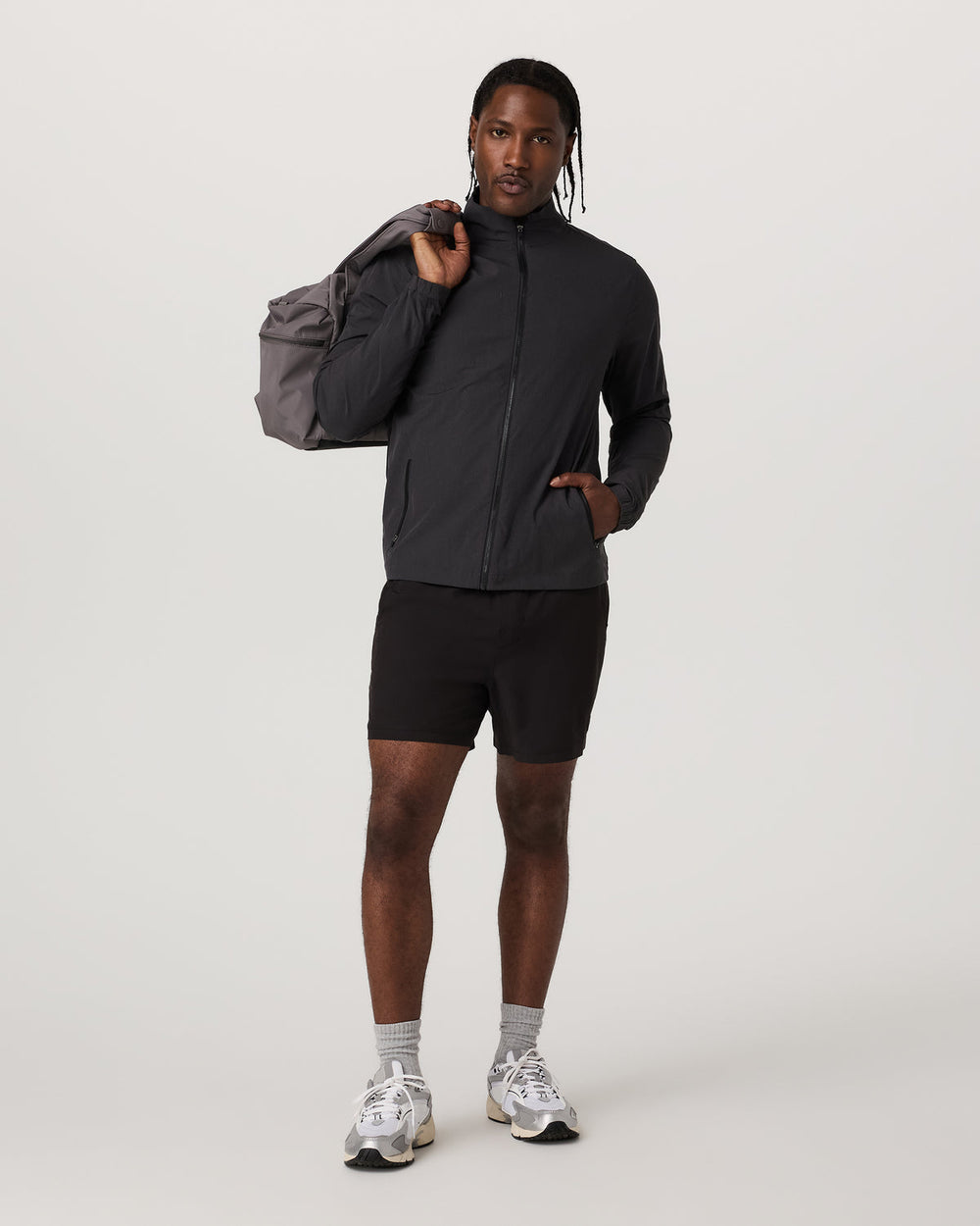 Vuori Kore Short Lined 5" Black Tonal Athletic Shorts