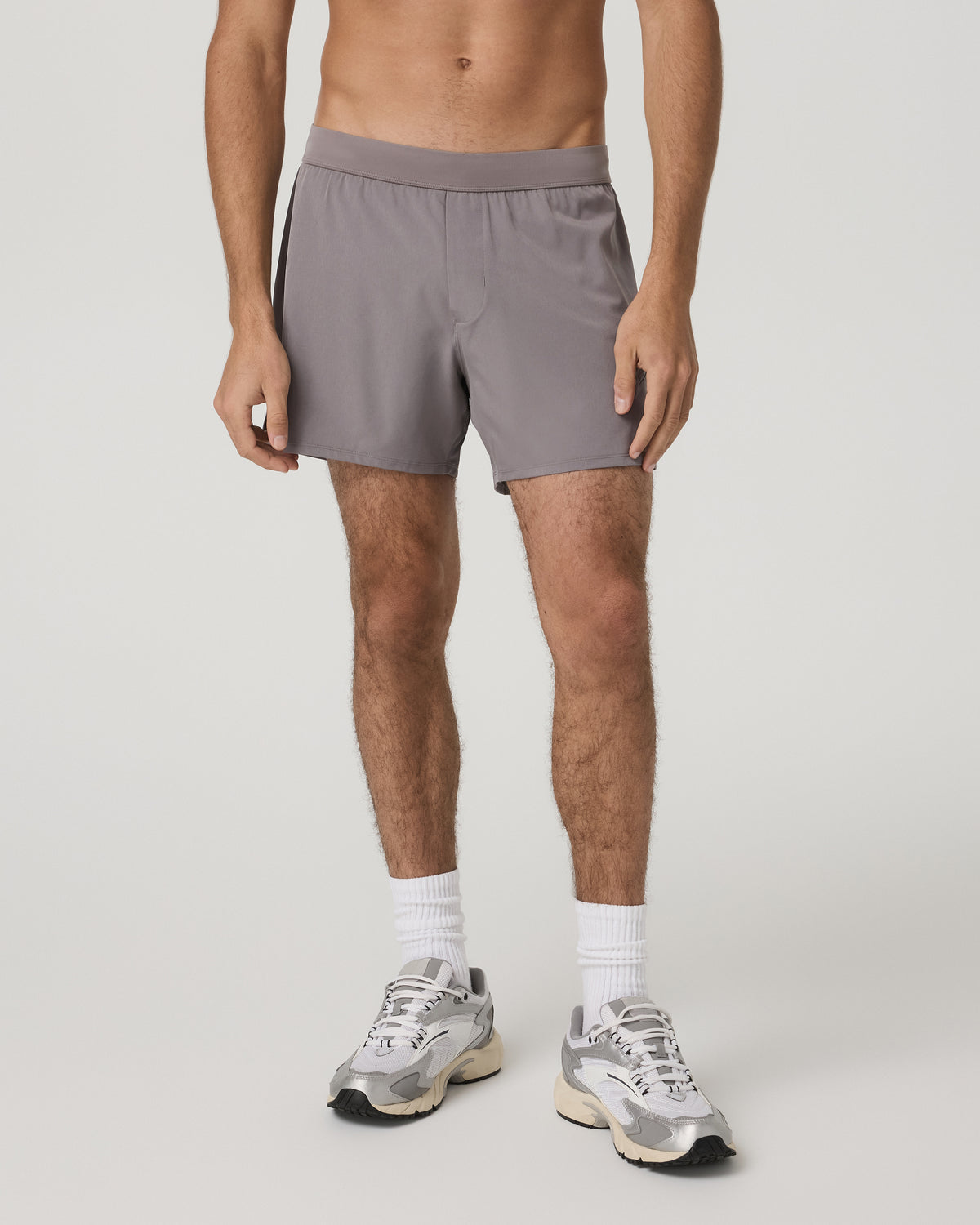 Vuori Qualify Short Lined 5" Men's Smokey Grey Athletic Shorts