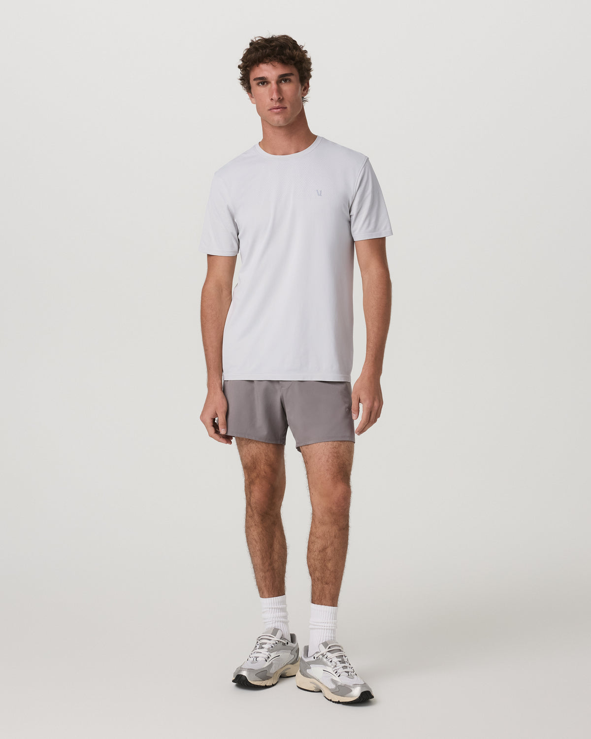 Vuori Qualify Short Lined 5" Men's Smokey Grey Athletic Shorts