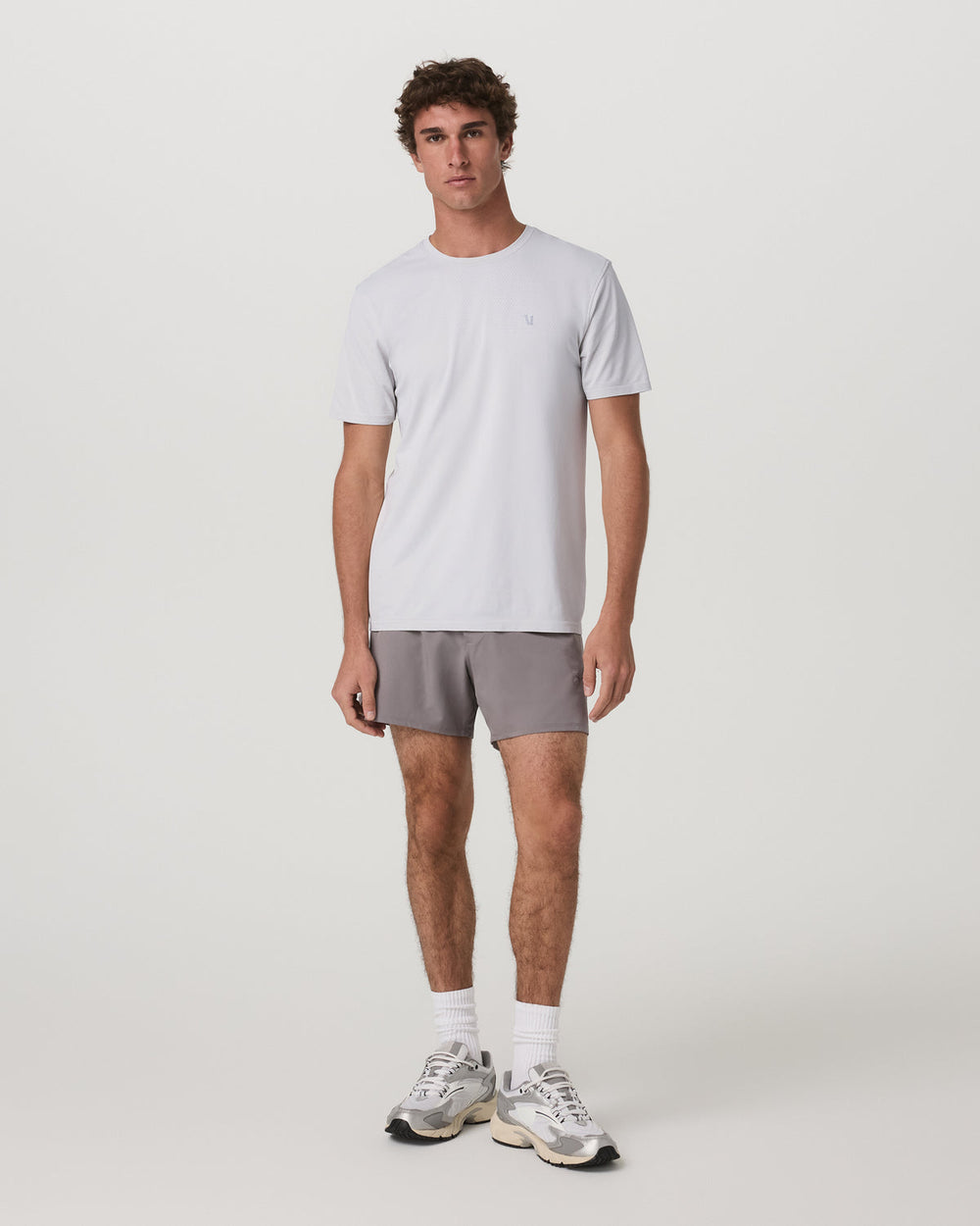 Vuori Qualify Short Lined 5" Men's Smokey Grey Athletic Shorts