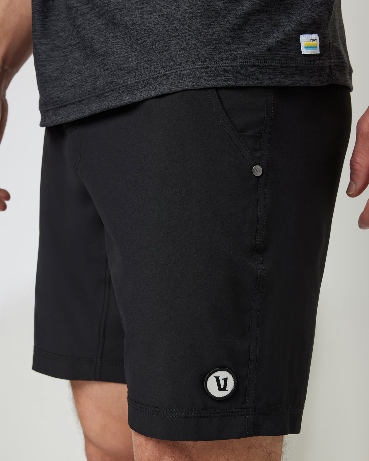 Vuori Kore Short Lined 9" Men's Black Shorts 9 Inch Inseam