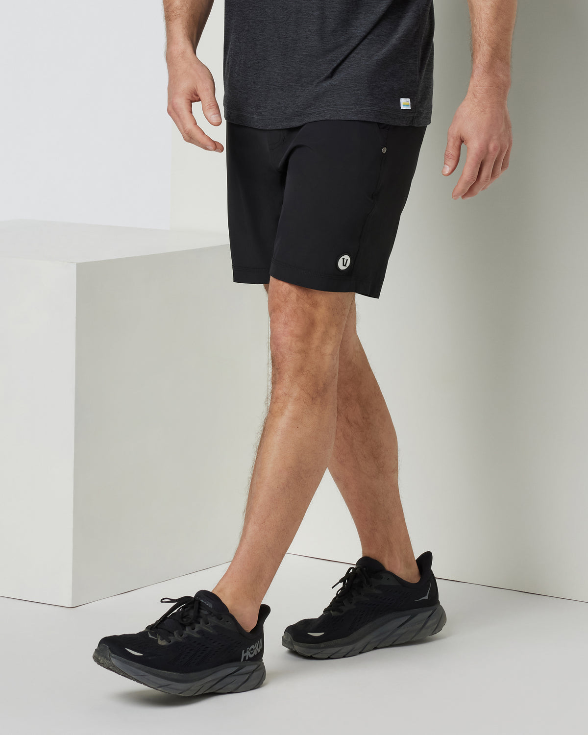Vuori Kore Short Lined 9" Men's Black Shorts 9 Inch Inseam