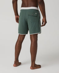Vuori Men's Cruise Boardshort 7" Agate Green Linen Texture