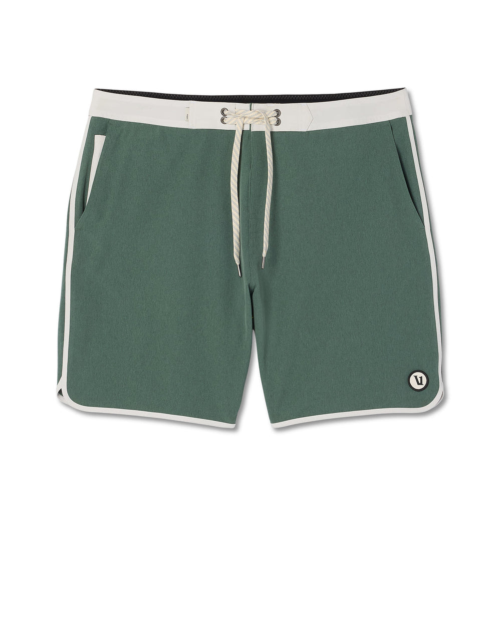 Vuori Men's Cruise Boardshort 7" Agate Green Linen Texture