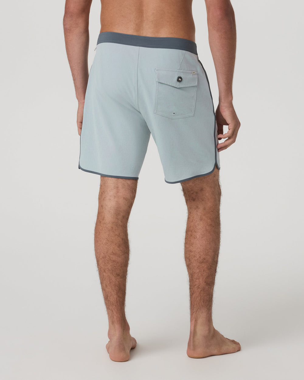 Vuori Cruise Boardshort 7" Men's Blue Haze Linen Swim Shorts