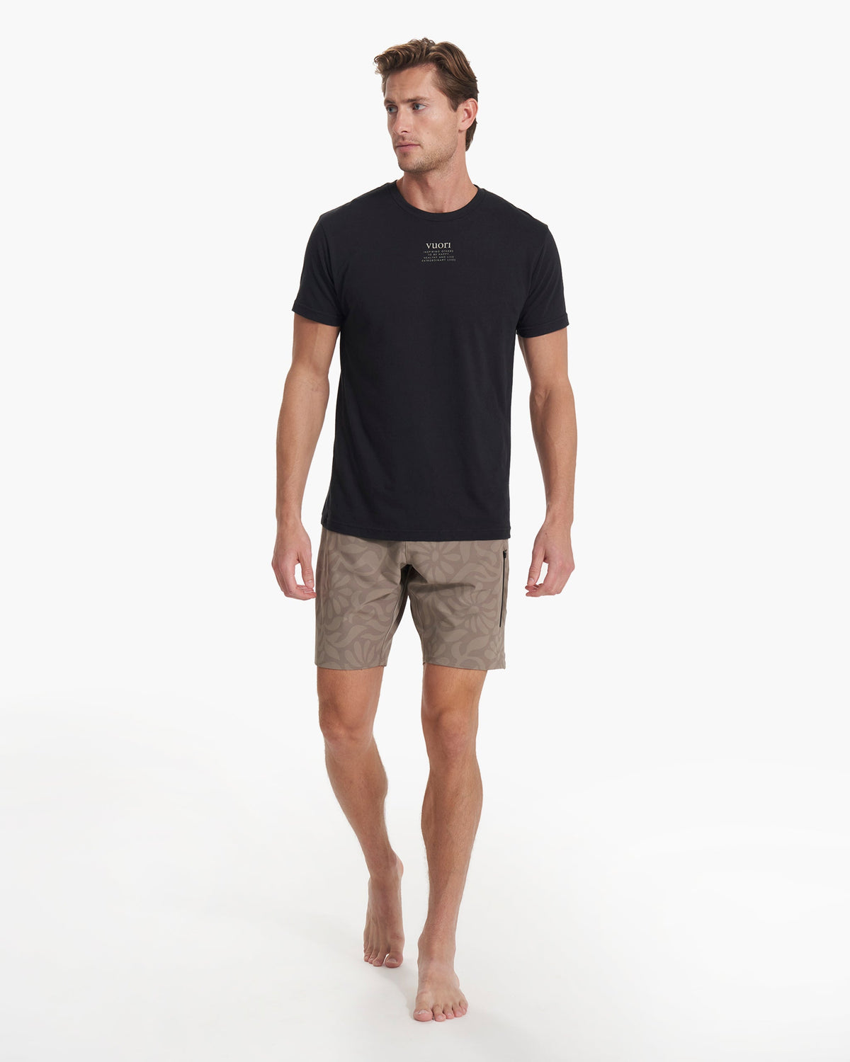 Vuori Infinity Boardshort Men's Taupe Big Samba Boardshorts