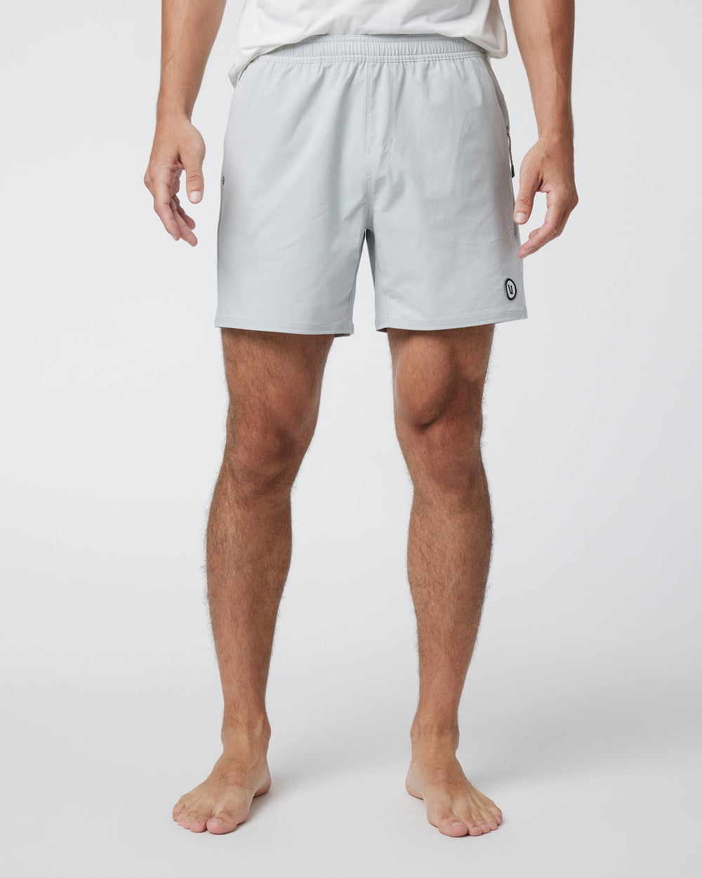 Vuori Maverick Volley Short Men's Sky Grey Hybrid Shorts