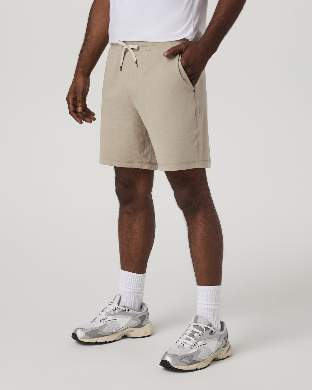 Vuori Ponto Performance Short 7" Men's Truffle Heather Shorts