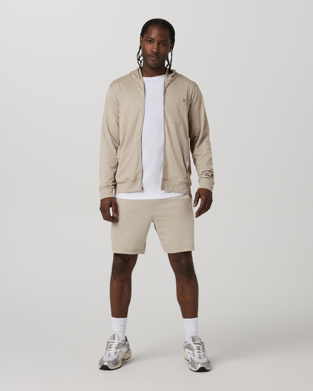 Vuori Ponto Performance Short 7" Men's Truffle Heather Shorts