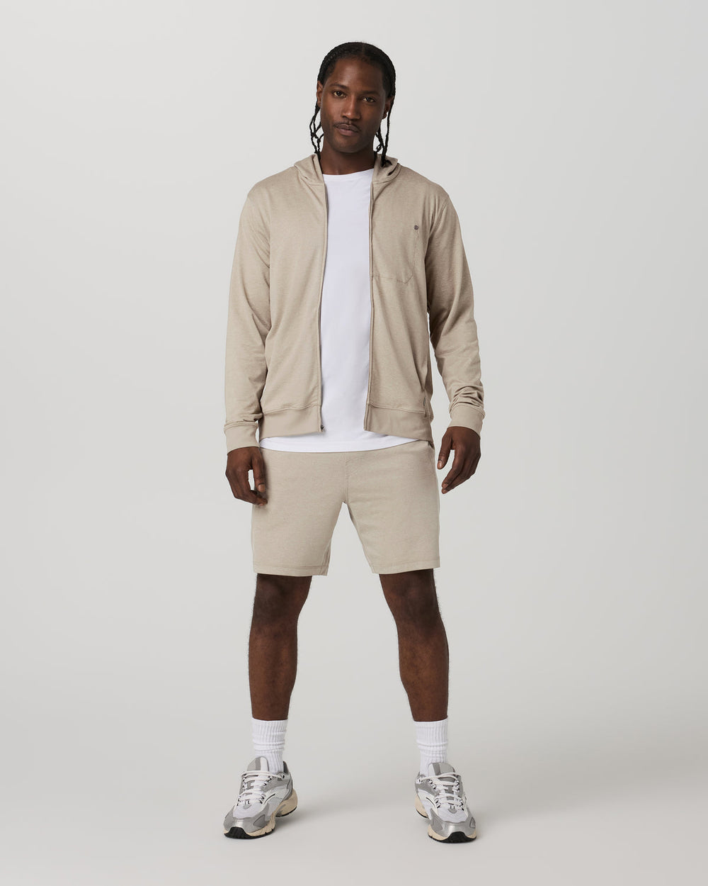Vuori Ponto Performance Short 7" Men's Truffle Heather Shorts