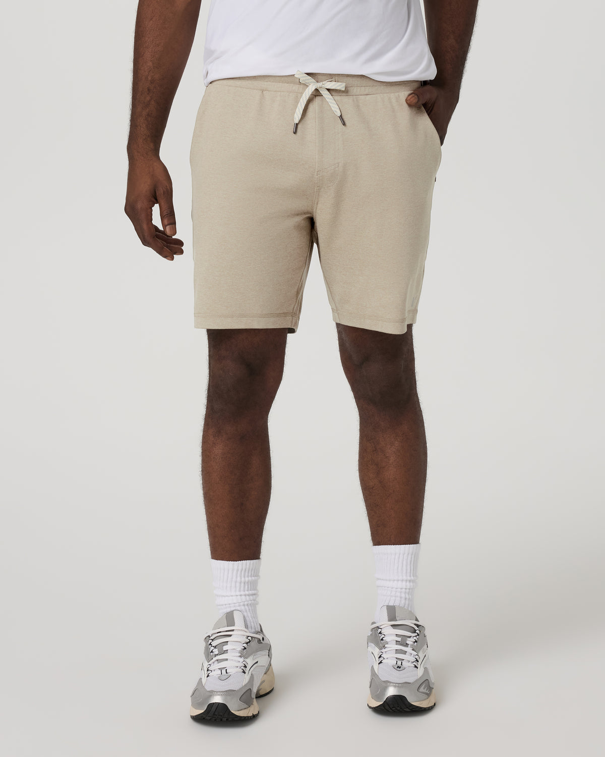 Vuori Ponto Performance Short 7" Men's Truffle Heather Shorts