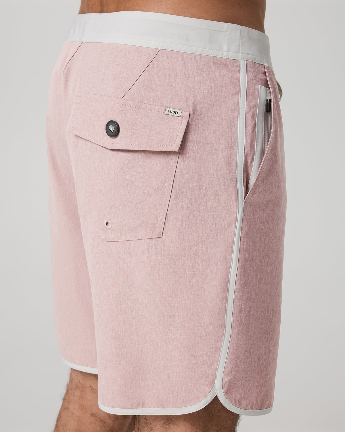 Vuori Cruise Boardshort 7" Men's Mauve Linen Texture Shorts