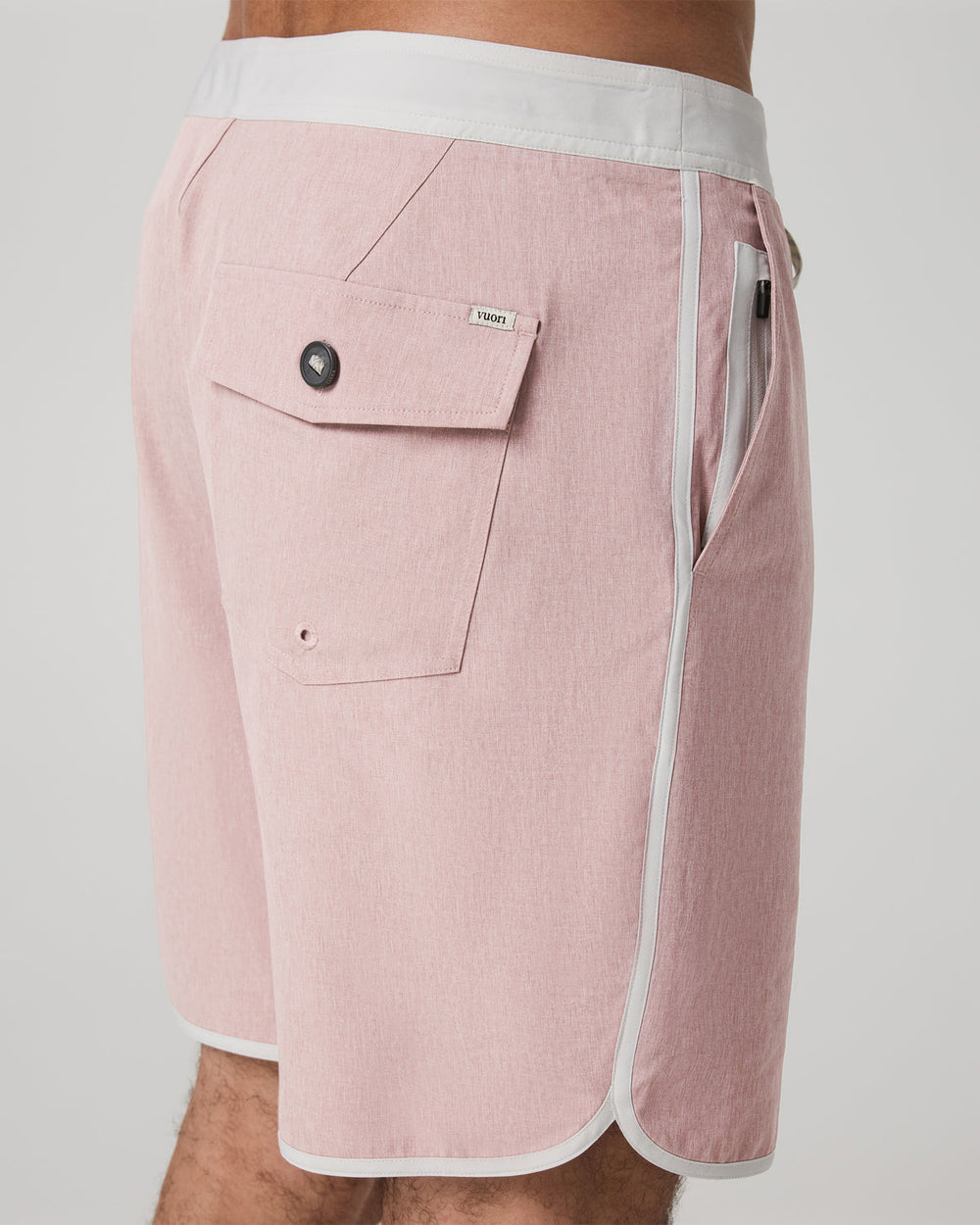 Vuori Cruise Boardshort 7" Men's Mauve Linen Texture Shorts