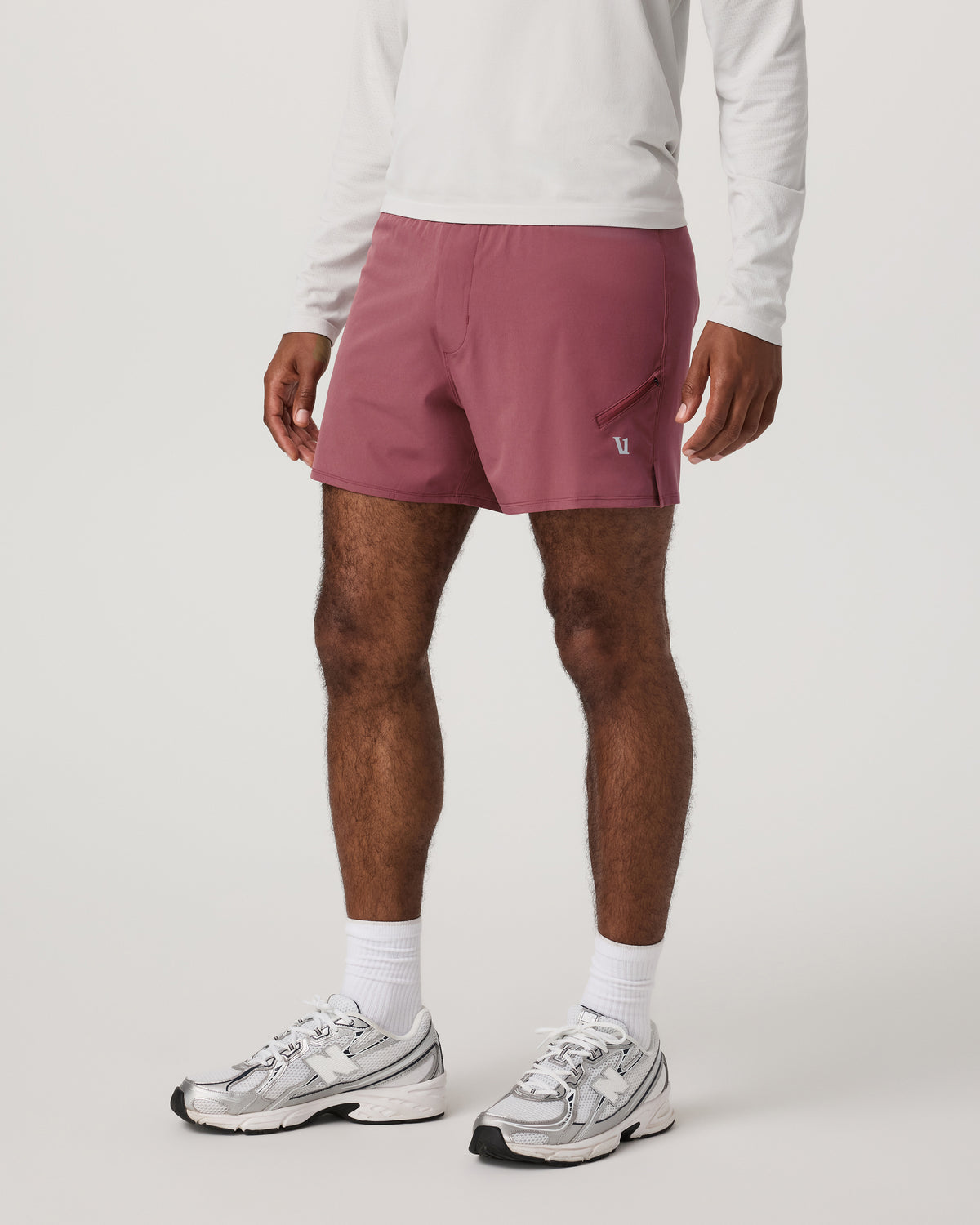 Vuori Qualify Short Lined 5" Men's Berry Performance Shorts