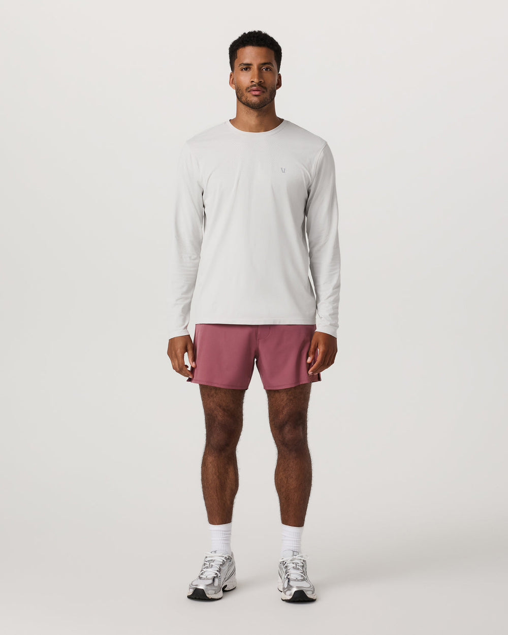Vuori Qualify Short Lined 5" Men's Berry Performance Shorts