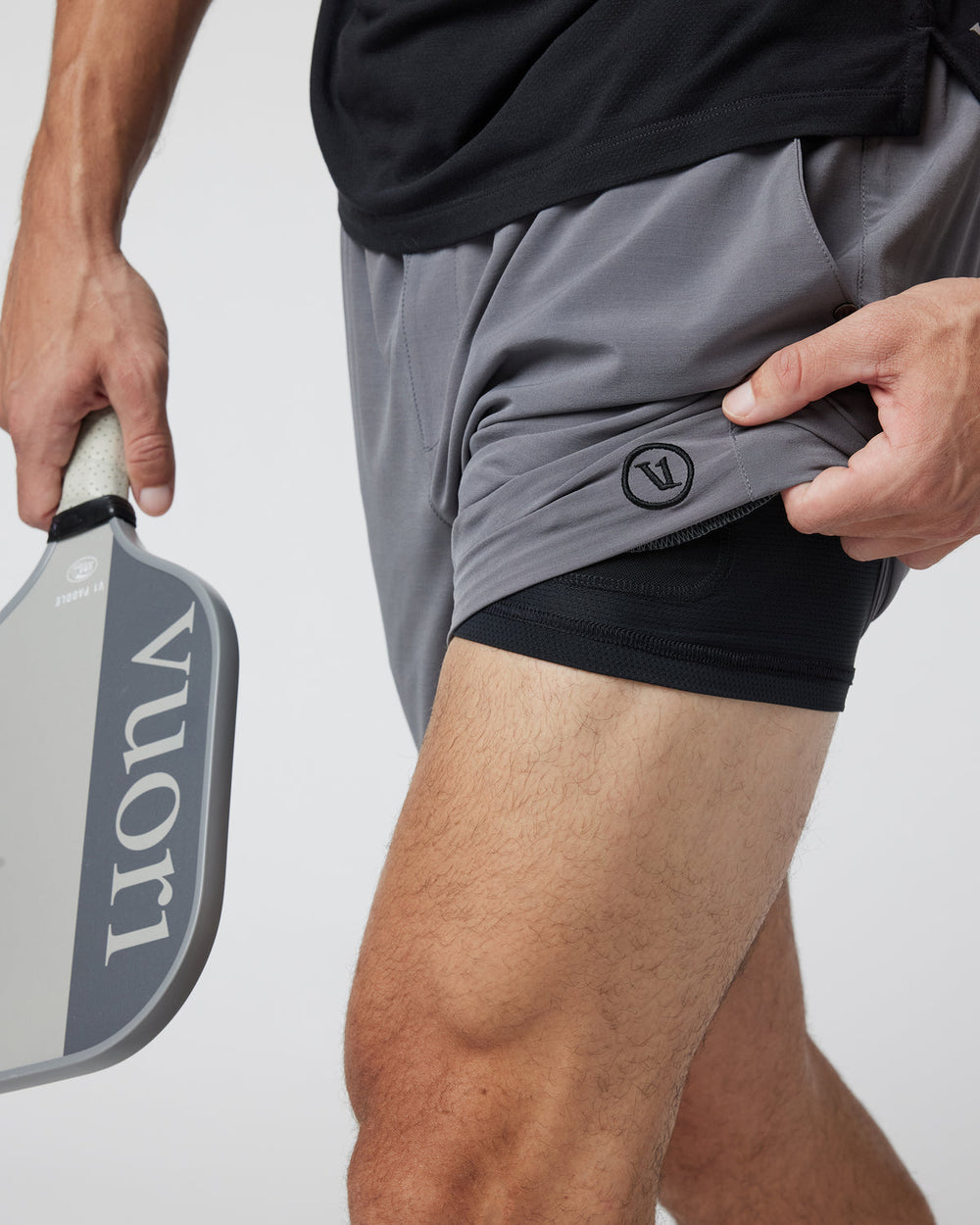 Vuori Elevate Kore Short Lined 7" Men's Zinc Performance Shorts