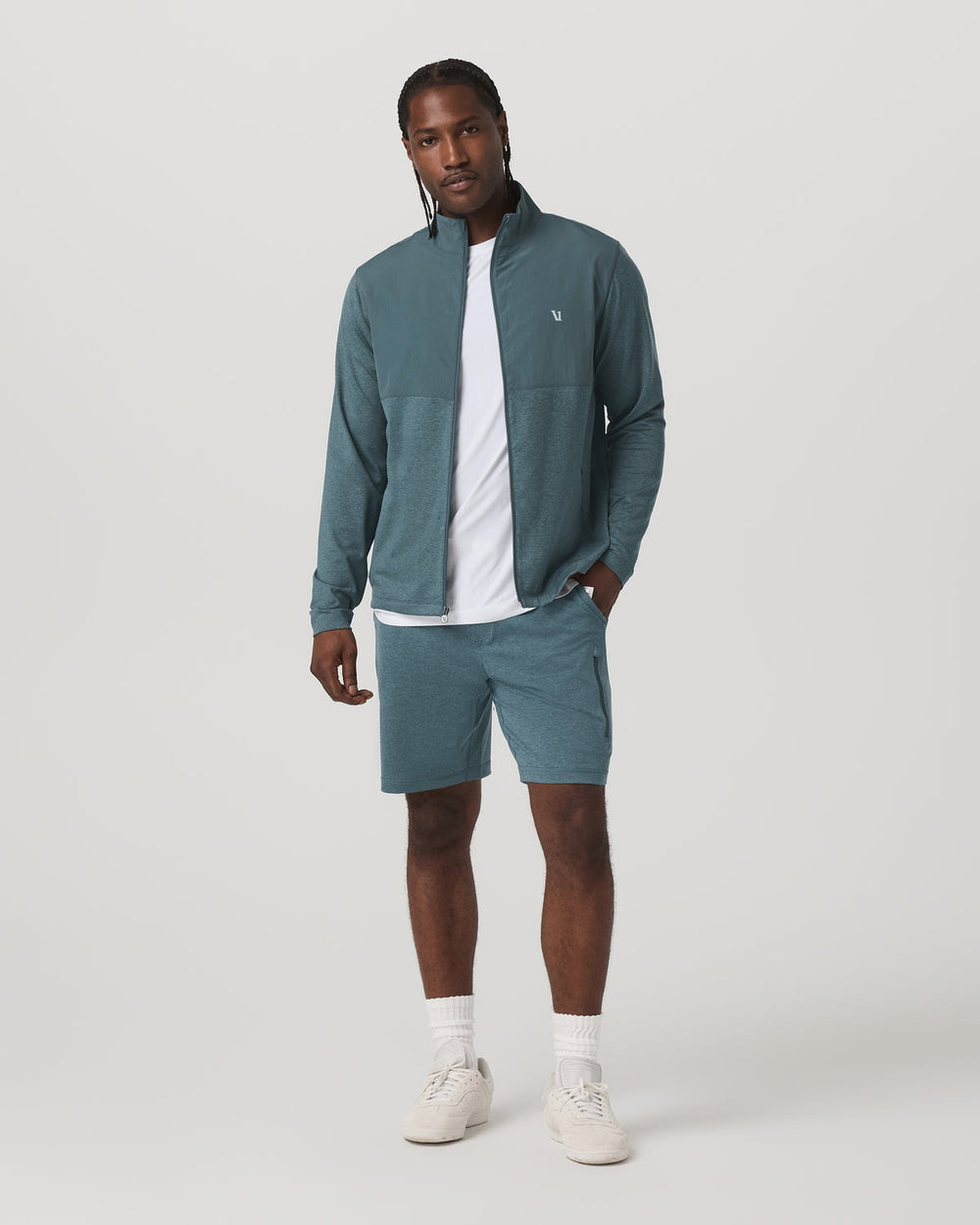 Vuori Men's Sunday Performance Short 8" Blue Sea Heather