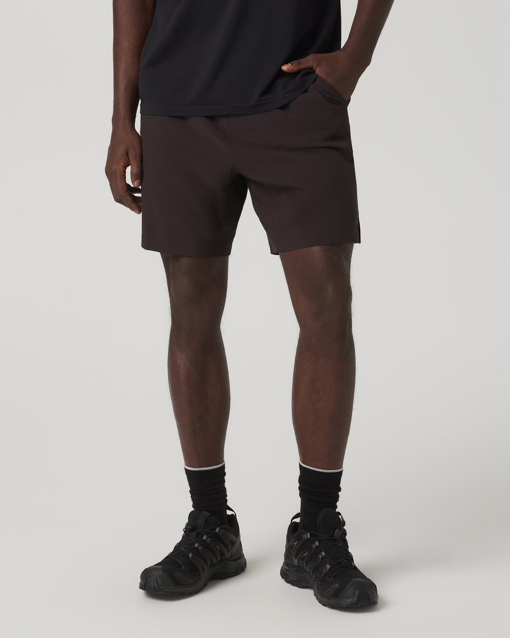 Vuori HardKore Short Lined 7" Men's Carbon Performance Shorts