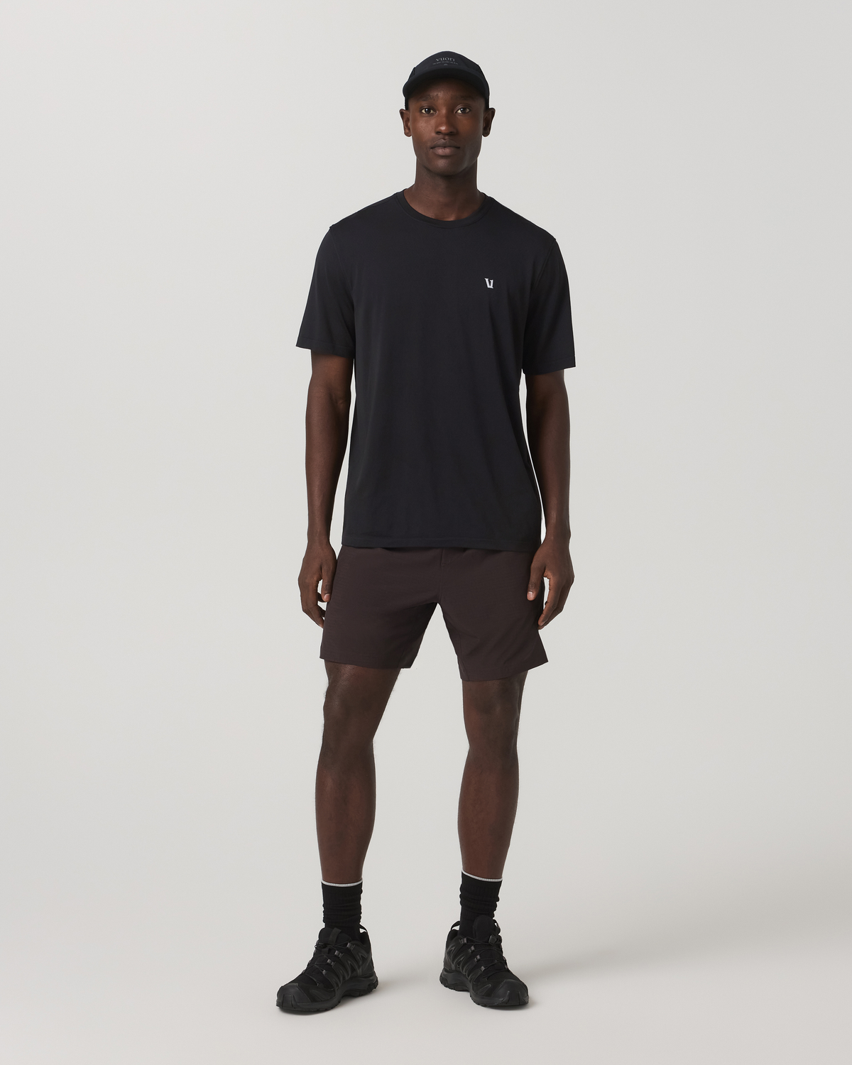 Vuori HardKore Short Lined 7" Men's Carbon Performance Shorts