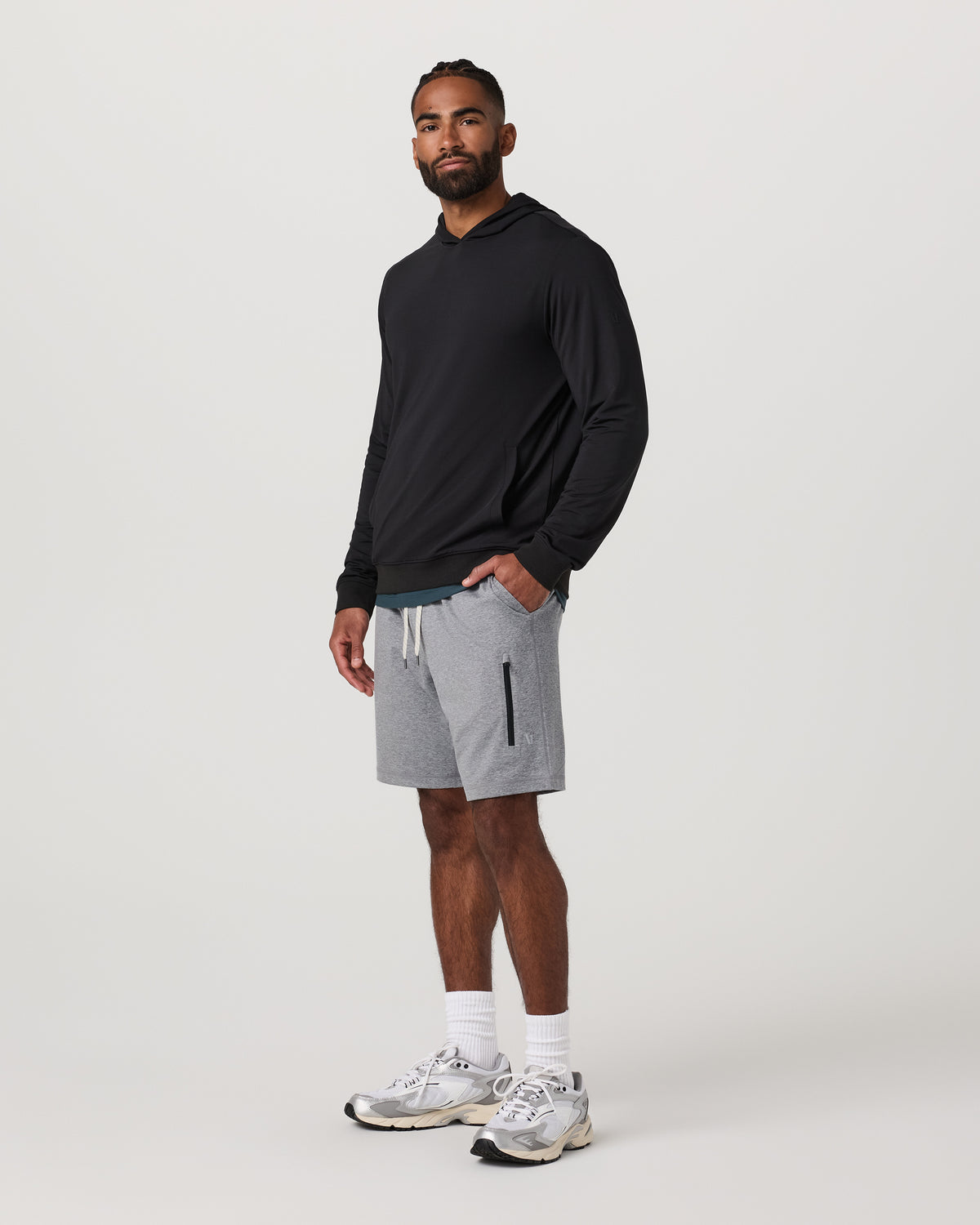Vuori Sunday Performance Short 8.5" Grey Heather
