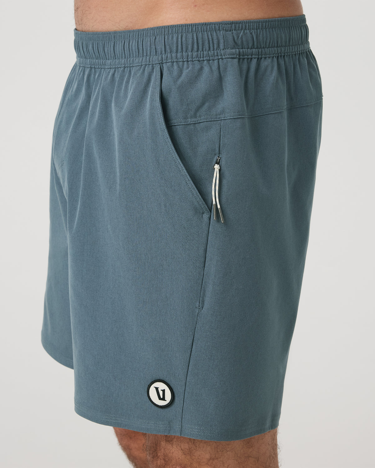 Vuori Maverick Volley Short Lined Men's Blue Sea Hybrid Shorts