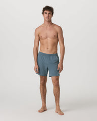 Vuori Maverick Volley Short Lined Men's Blue Sea Hybrid Shorts