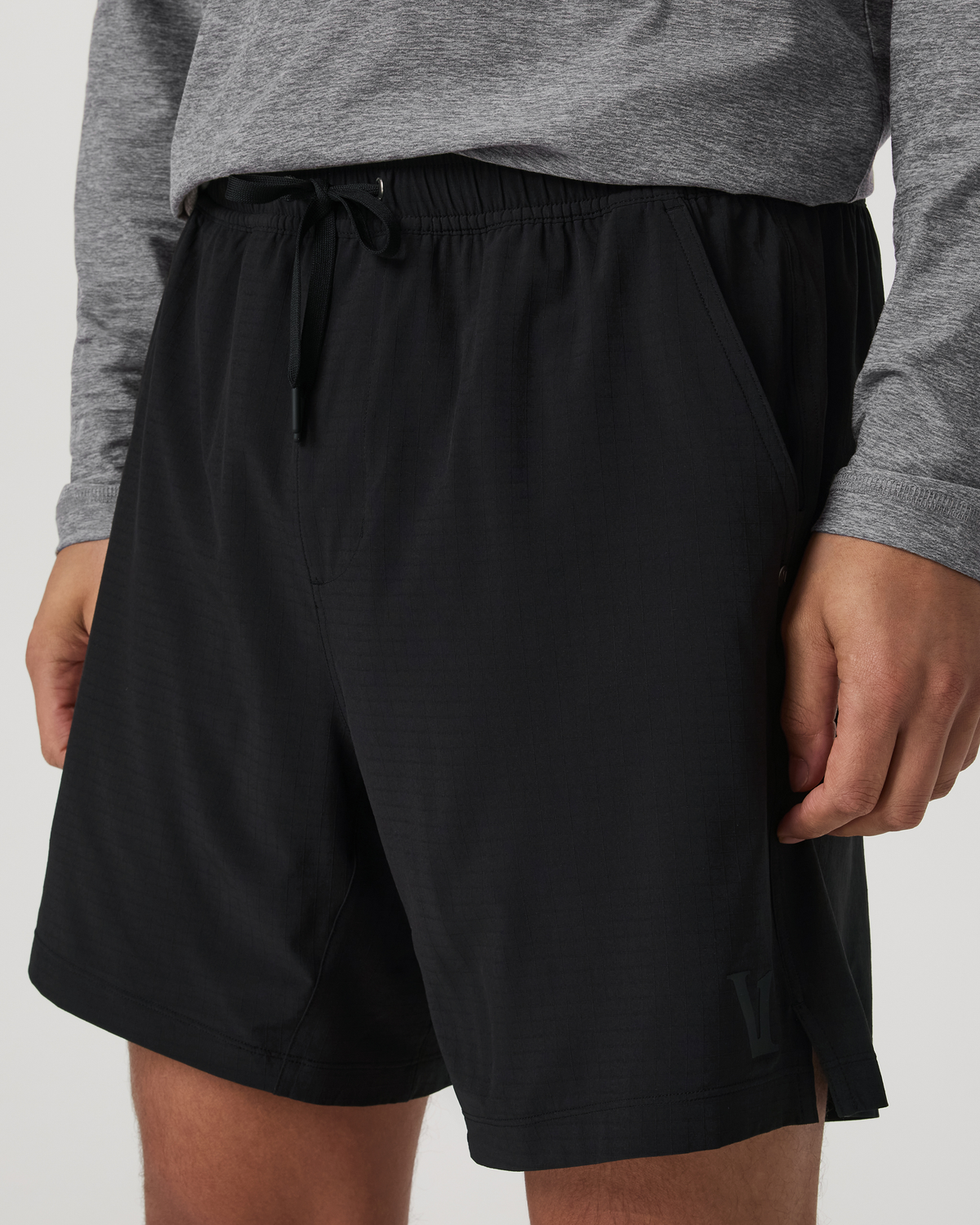 Vuori HardKore Short Lined 7" Men's Black Performance Shorts
