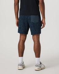 Vuori Kore Short Lined 7" Men's Shorts in Blue Sea Pampas