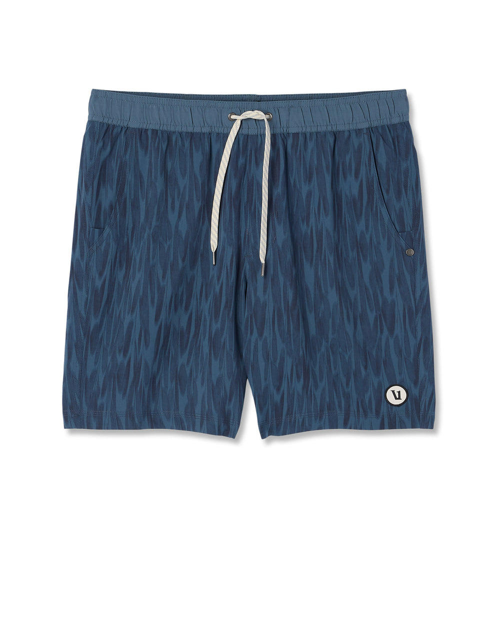 Vuori Kore Short Lined 7" Men's Shorts in Blue Sea Pampas