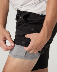 Vuori Kore Short Lined 9" Black Tonal Athletic Shorts
