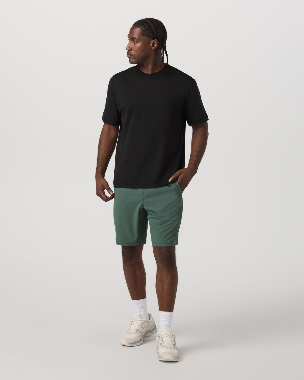 Vuori Kore Short Lined 9" Men's Agate Green Tonal Shorts