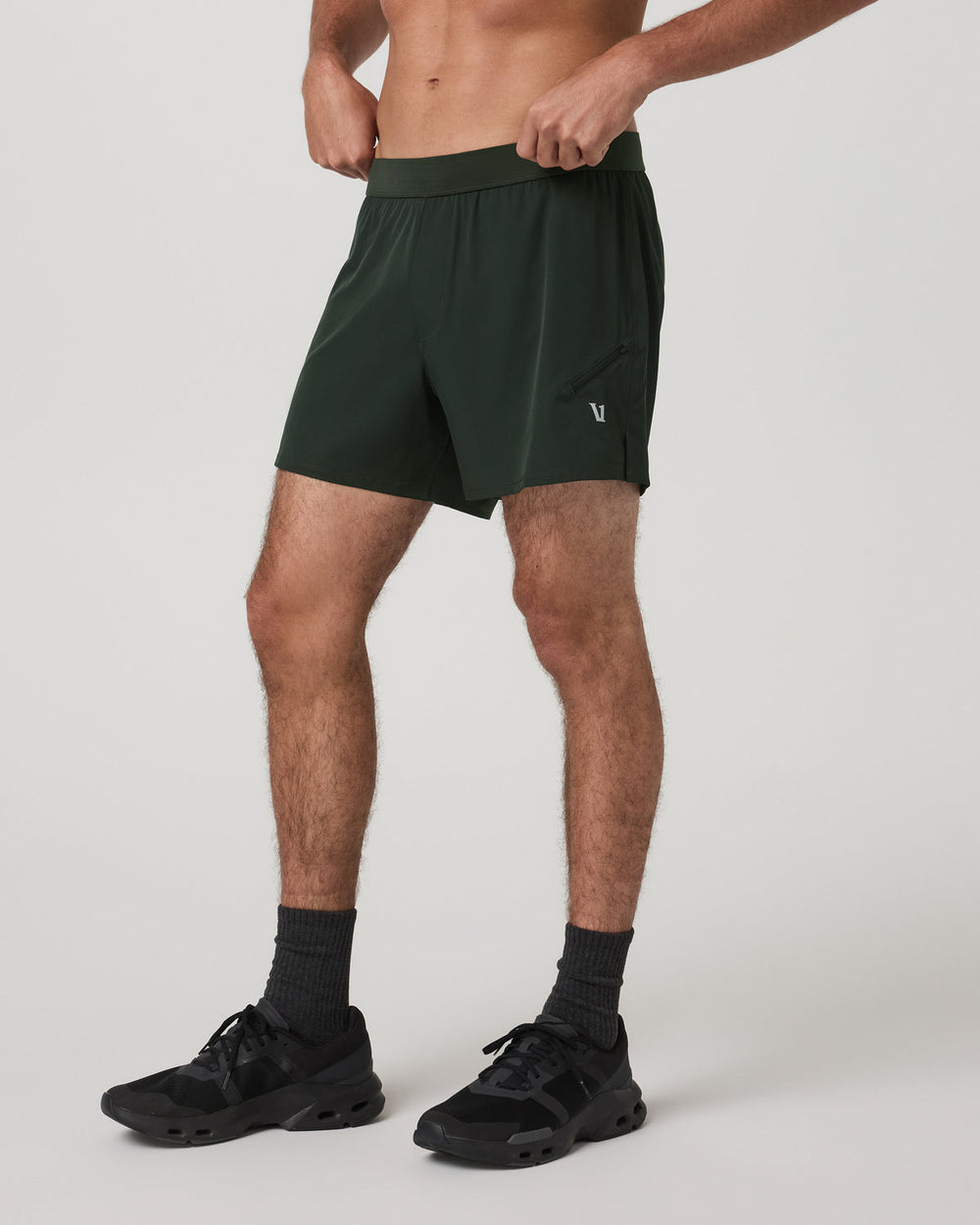 Vuori Qualify Short Lined 5" Men's Deep Forest Training Shorts