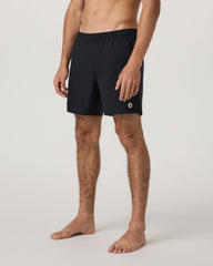 Vuori Maverick Volley Short Lined Men's Black Swim Shorts