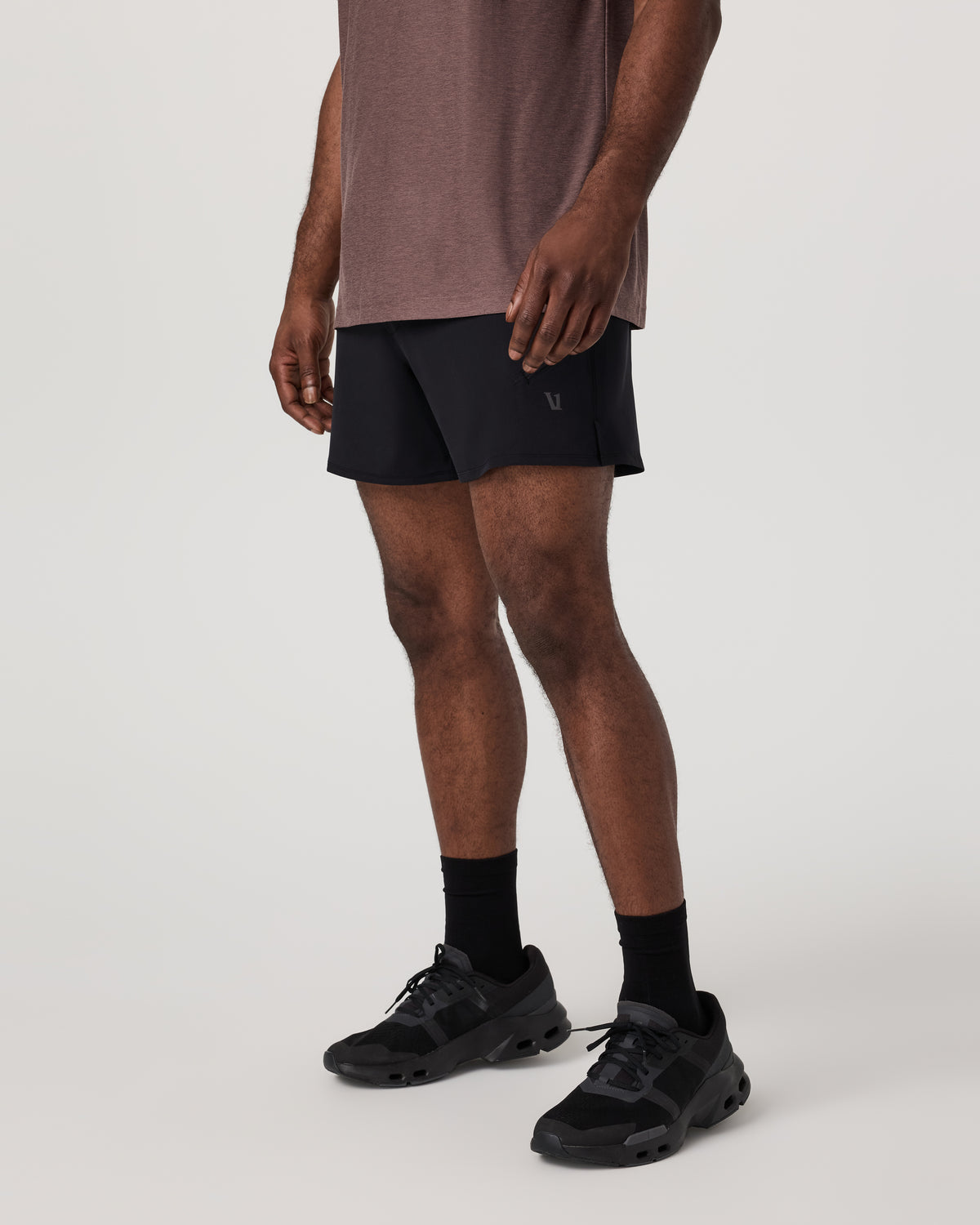 Vuori Qualify Short Lined 5" Men's Black Performance Shorts